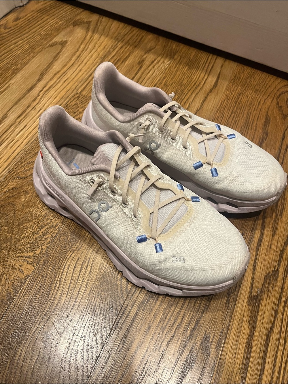 On Running Women’s Cloudsurfer Running Shoes - Light Lilac with Blue Accents